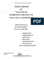 Analysis of Marketing Strategy of Coca Cola and Pepsi CO