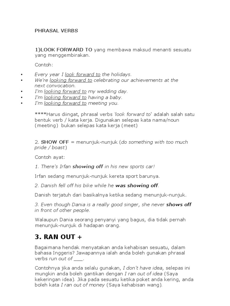 Phrasal Verbs | PDF