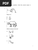 A. Answer All The Questions. Circle The Correct Answer in Each Questions. 1