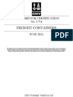 Freight Containers: Standard For Certification No. 2.7-4
