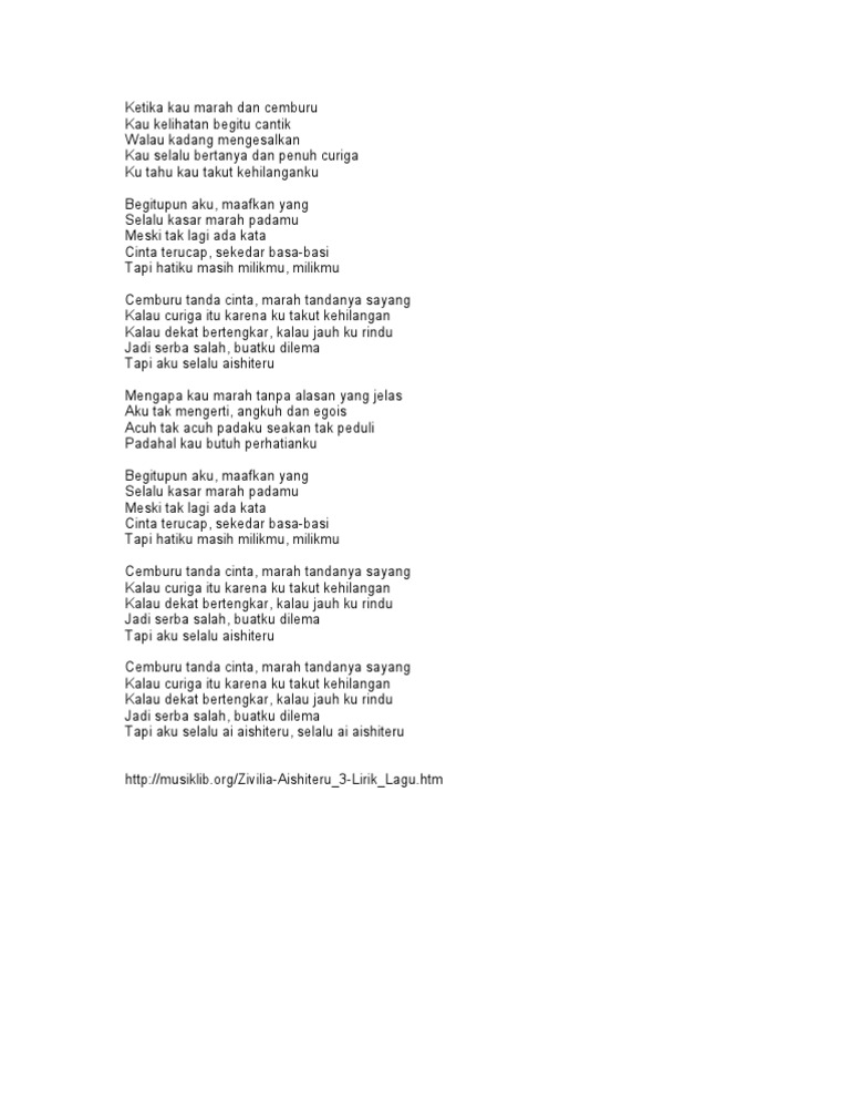 Aishiteru 3 Lirik Lagu Pdf