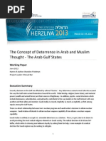 The Concept of Deterrence in Arab and MuslimThought - The Arab Gulf States