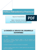 Política Hidroeléctrica Provincial