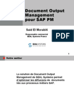 SAP PM Génération,impression, distribution,publication des dossiers de Maintenance