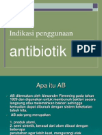 Indikasi Penggunaan Antibiotik