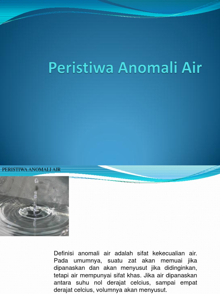 Peristiwa Anomali Air
