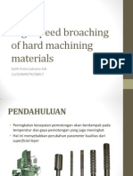 High Speed Broaching of Hard Machining Materials: Galih Putra Laksana Adi 11/319699/TK/38817