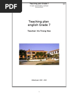 Teaching Plan Grade 7