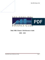 Finance Club Resource Guide