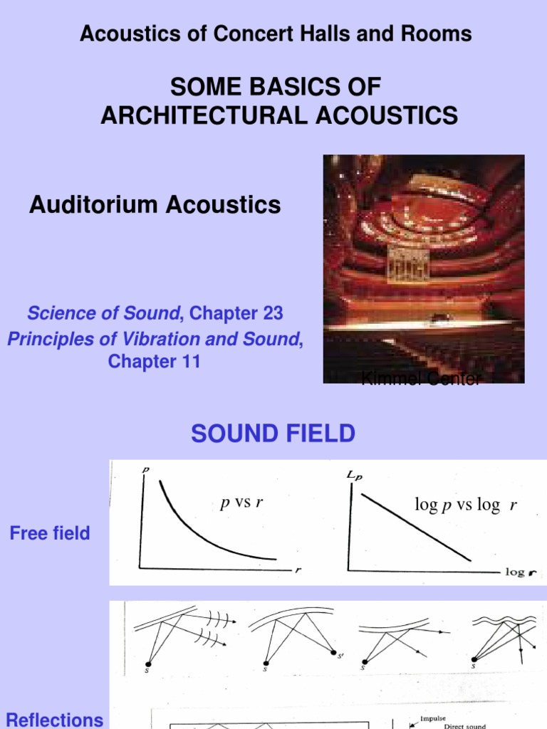 1 Auditorium Acoustics | PDF