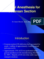 General Anesthesia for Cesarean Section- Kuliah 9-10