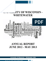 University of Wisconsin - Whitewater 2012-2013 Annual Report