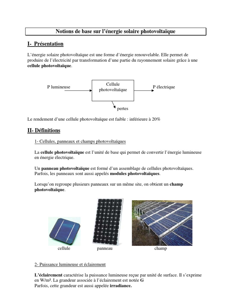 Tp Etude D Une Cellule Photovoltaique Corrigé
