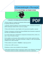 Ferramentas elétricas portáteis segurança cuidados