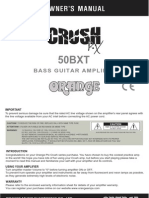 50BXT BASS GUITAR AMPLIFIER User Manual