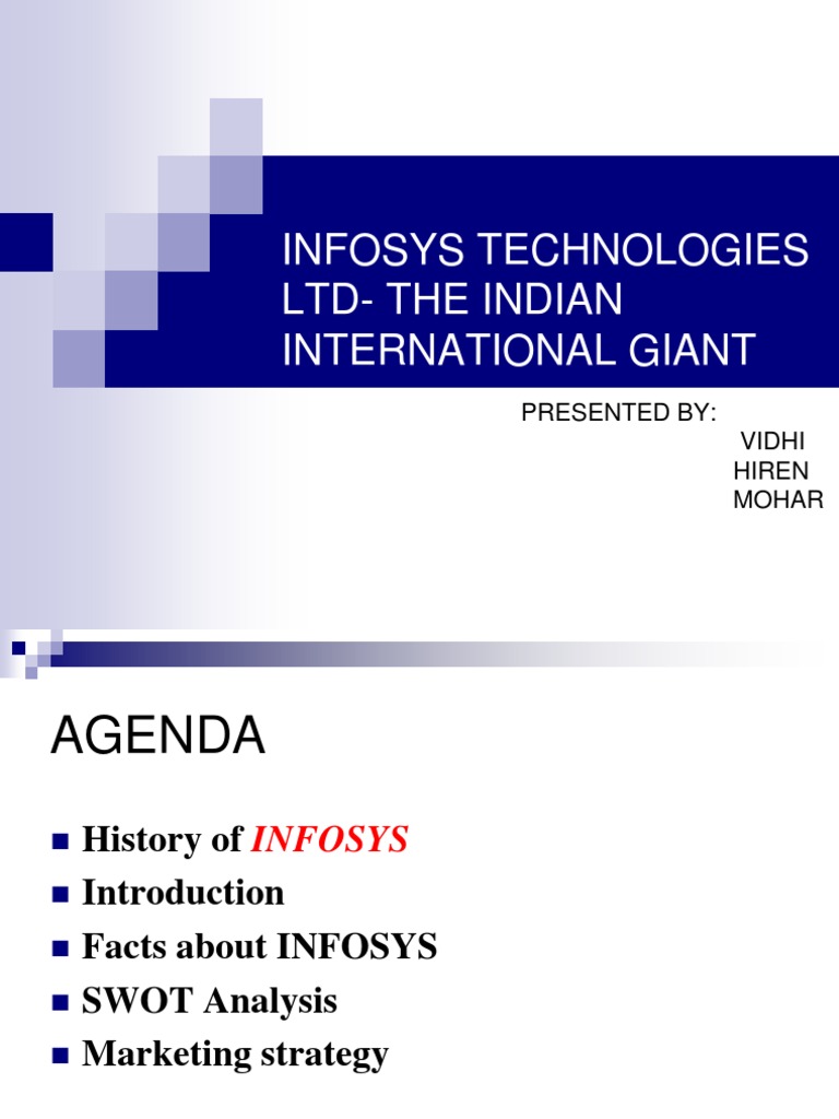 Infosys Technologies: History & Analysis | PDF | Business