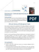 Factsheet Hbo-Opleiding: Bachelor of Ict - Computer Infrastructure and Management