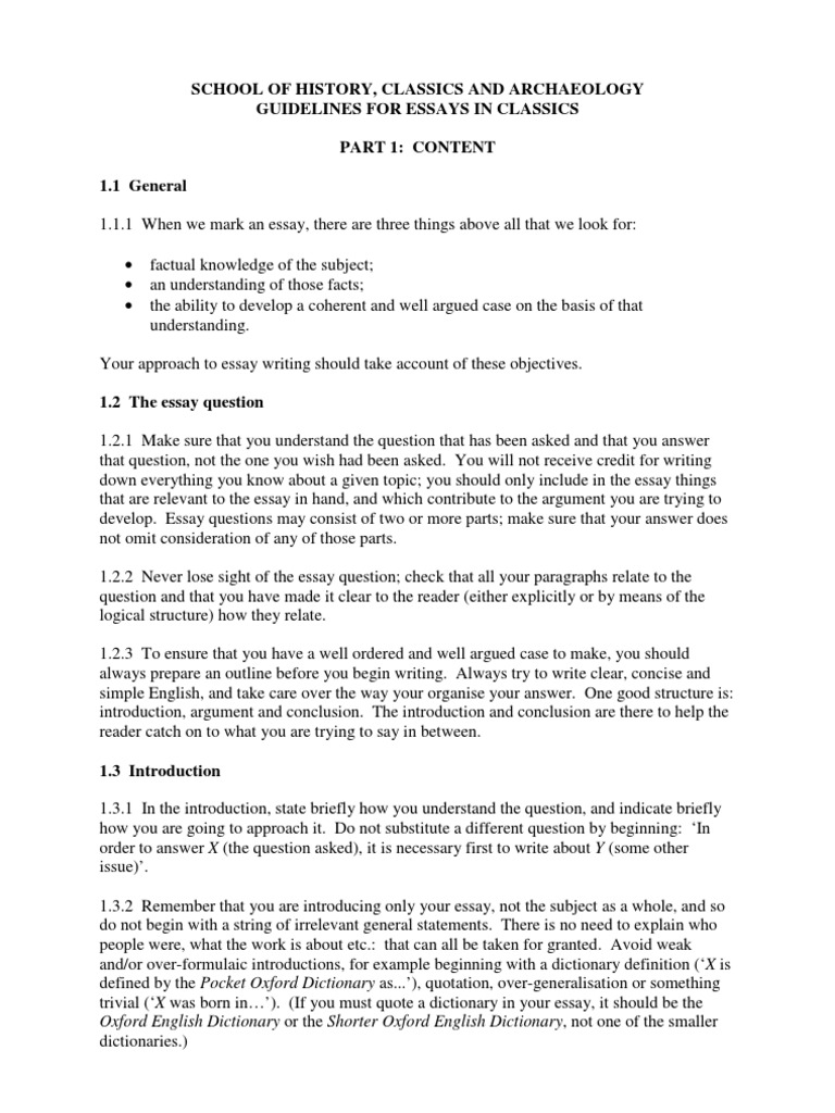 essay on rules