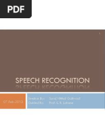 Speech Recognition Seminar