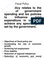 Fiscal Policy Goals and Instruments