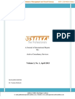 Astitva International Journal of Commerce Management and Social Sciences - April 2013