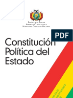 Nueva Constitución Política Del Estado Plurinacional de Bolivia