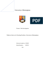University of Birmingham: Course: Site Investigation