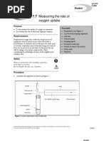 Practical 4 - Using A Simple Respirometer | PDF | Carbon Dioxide ...
