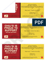 Chilis Fundraiser Flyer