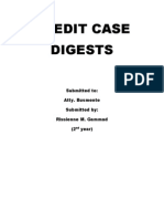 Credit Case Digest Cover