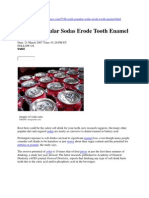 How Acids in Sodas Erode Tooth Enamel