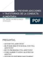 Educar para Prevenir Adicciones y Tratstornos de La