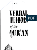 Verbal Idioms of Quran 