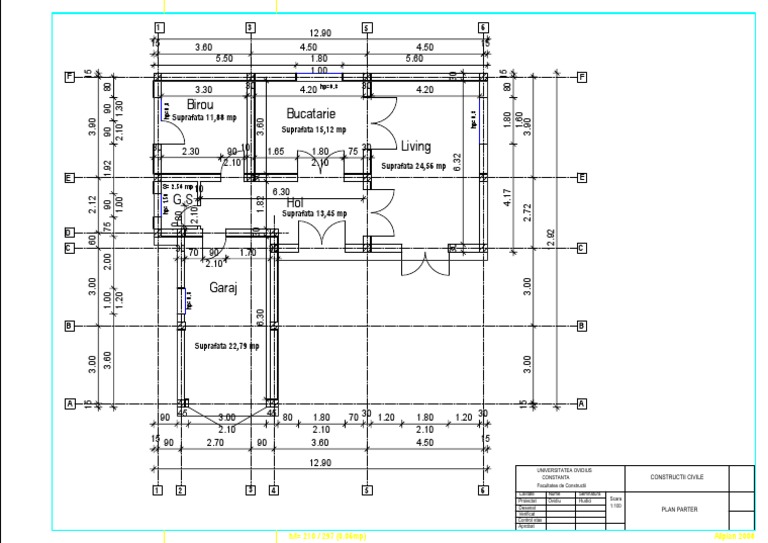 Civil Construction Ground Floor Plan | PDF