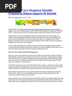 Download Punca Dan Cara Mengatasi Masalah Pengajaran Bahasa Inggeris Di Sekolah by cik petir SN13040496 doc pdf