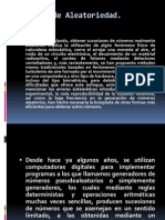 Pruebas calidad generadores números pseudoaleatorios