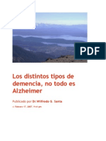 Los Distintos Tipos de Demencia