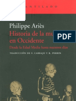 Aries, Philipe. Historia de La Muerte en Occidente