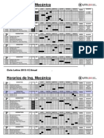 Horarios 2013