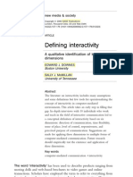 DOWNES, MCMILLAN - Defining Interactivity PDF