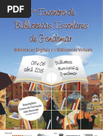 Cartaz Encontro Bibliotecas Escolares 2013