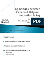 Cliff Pavlovic - Building Bridges Between CAN & BE - CCCBL - Sept 2011