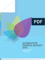 Alternate Federal Budget 2013