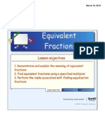 Equivalent Fractions Lesson 1