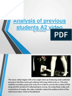Analysis of Previous Students A2 Video