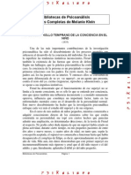 El Desarrollo de La Conciencia en El Ni o