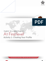 A1 First Level: Activity 1: Creating Your Profile