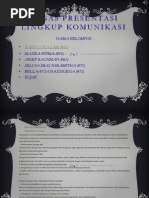 Tugas Presentasi Lingkup Komunikasi