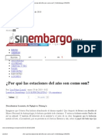 Lomelí, Luis Felipe - Por Qué Las Estaciones Del Año Son Como Son