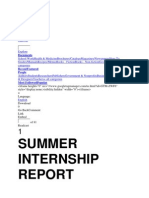 Summer Internship: Documents